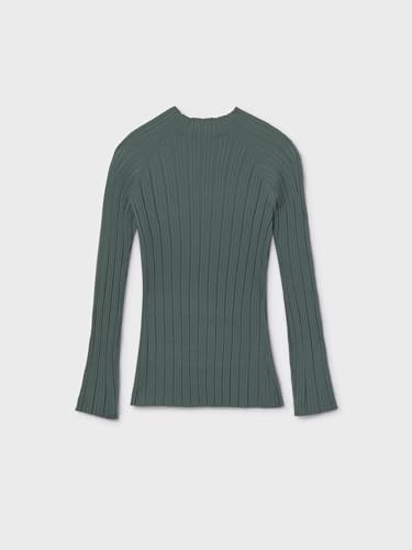 Mayoral Knit Mockneck for Girls Eucalyptus2