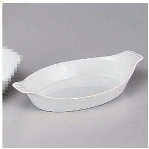 Set of 5 Heat-resistant Baking, "Porcelain Single Ear with 81/2 吋 AU gratin [21.3 x 10.6 cm] [洋食 Charger Restaurant Hotel Cafe Restaurant industrial]