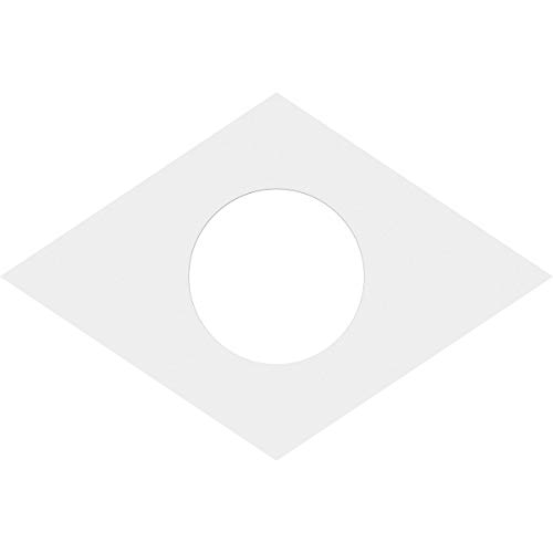 Image of Ekena Millwork CMP22X14DD-07000 Diamond Architectural Grade PVC Contemporary Urethane Ceiling Medallions 22 inchW x 14 5 /8 inchH x 7 inchID x 7 3 /4 inchC x 1 inchP