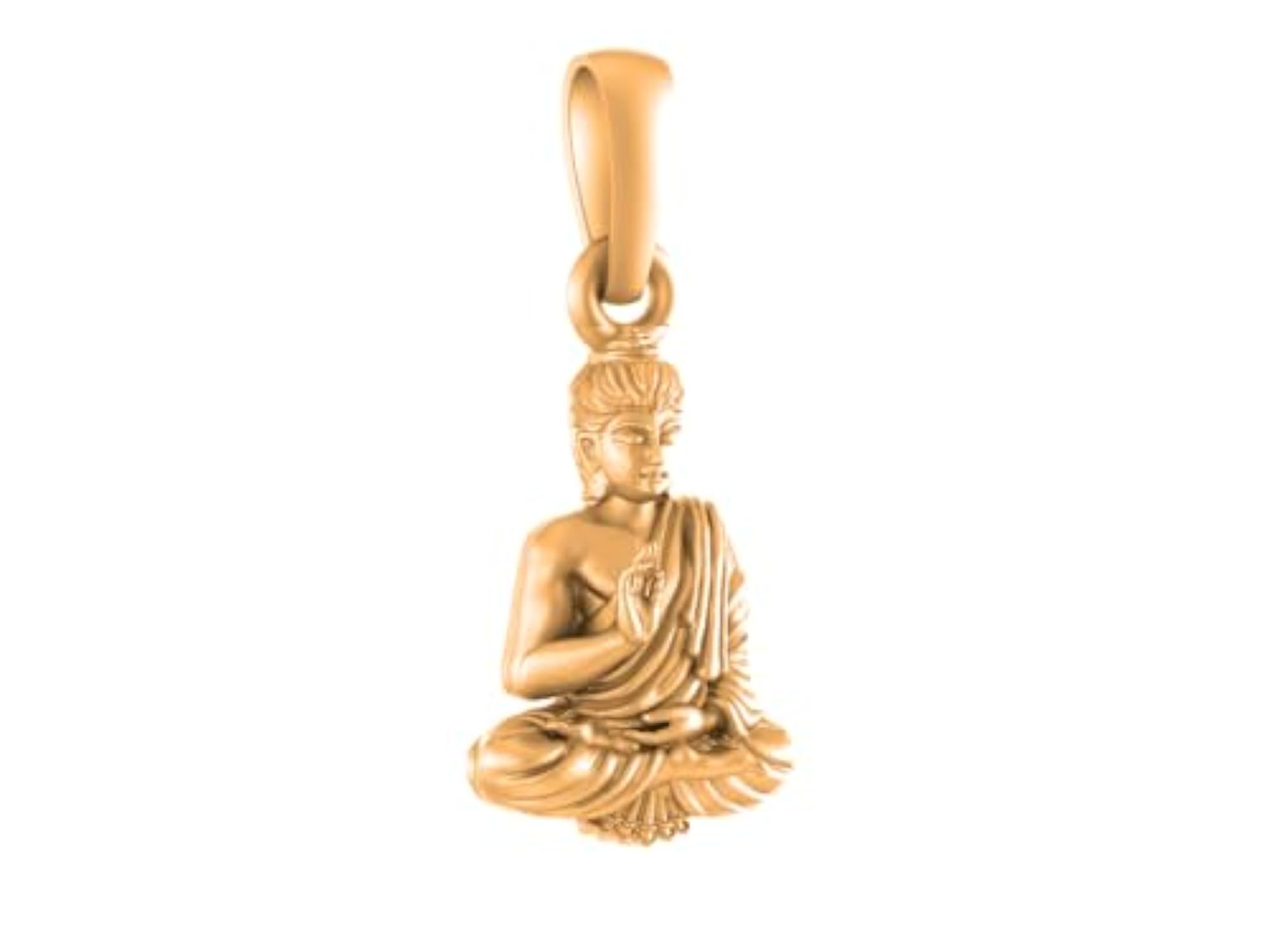 Men's 925 Sterling Silver Buddha Pendant Locket