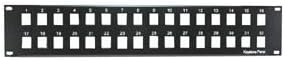 2U 19" 32port Blank Panel for Keystone Jack, 2 Pack