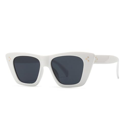 Lunettes de soleil rétro femme UV400 bleu rose pour un look vintage de plage