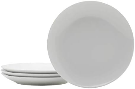 Everyday White by Fitz and Floyd Coupe 7.75 Inch Salad Plates, Set of 4
