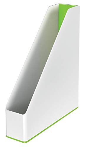 Leitz Stehsammler A4, Zweifarbiges Design, Weiß/Grün, Duo...