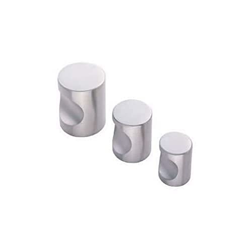 Carlisle Brass FTD430BPS FTD Stainless Steel Cylindrical KNOB 20MM, Polished Steel, 20 mm