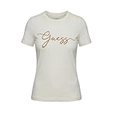 T-shirt donna Guess GUESS T-Shirt Donna Circe Dove White ES26GU51 V6GI01K2962 G1O6 (IT, Testo, S, Regular, Regular, Bianco)