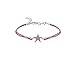 inSCINTILLE Giredondo - Pulsera infantil con hilo de color y colgante de plata 925, Hilo encerado,