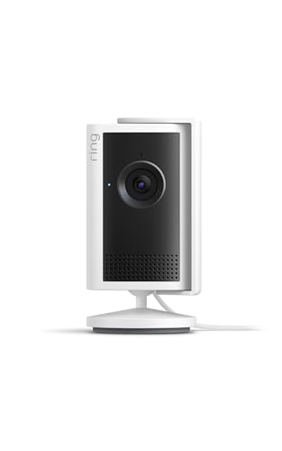 Ring Caméra intérieure Plus (Indoor Camera Plus, nouvelle génération) | Caméra de surveillance secteur, Retinal 2K, zoom 4x, cache d'objectif manuel | Essai gratuit...