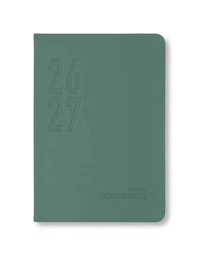 Letts of London Conscious Evergreen Agenda scolaire semainier 2026/2027 A5 Pin 27-031985