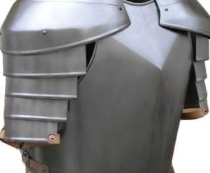 Medieval Combat Full Body Armour Suit – Wearable Grey Finish Knight Costume for Halloween, Cosplay & LARP