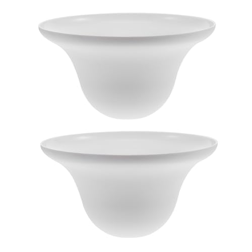 Pantalla de lámpara de plástico Mipcase, pack de 2 unidades con sencilla forma de sombrero para hogar