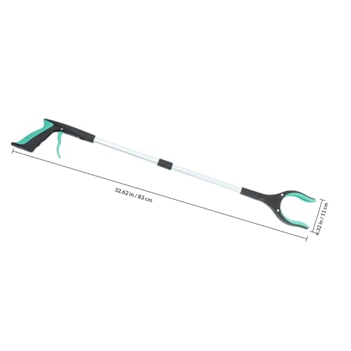 Pinza recogedora plegable de aluminio y PP de largo alcance para limpiar basura sin agacharse 2