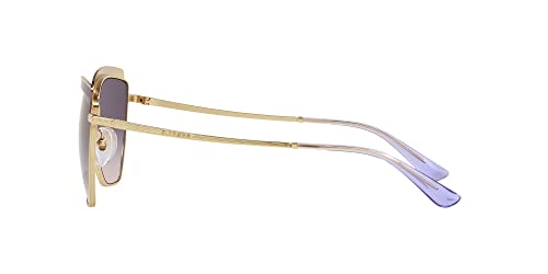 Vogue Eyewear Woman Sunglasses Top Bordeaux/Rose Gold Frame, Pink Gradient Brown Lenses, 54MM4