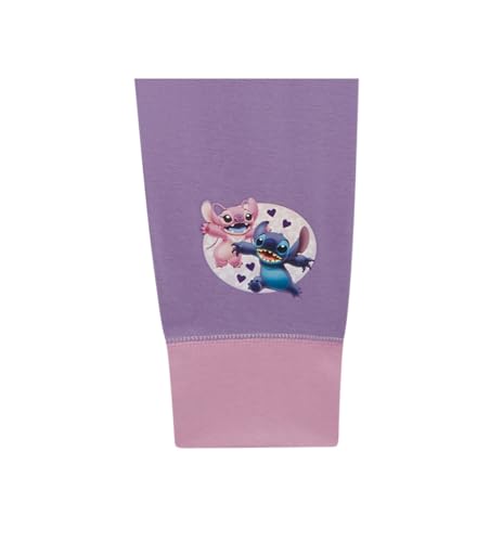 Disney Lilo & Stitch 2-teiliges Mädchen-Schlafanzug-Set mit Stich und Engel, Flieder, Alter 5–12 Jahre, mehrfarbig, 9-10 Years – Ansicht 4