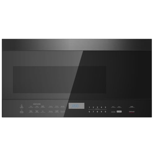 Black+Decker 1.6 Cu. Ft. 1000 Watt Over The Range Microwave Oven with LED Display, Child Safety Lock, Black