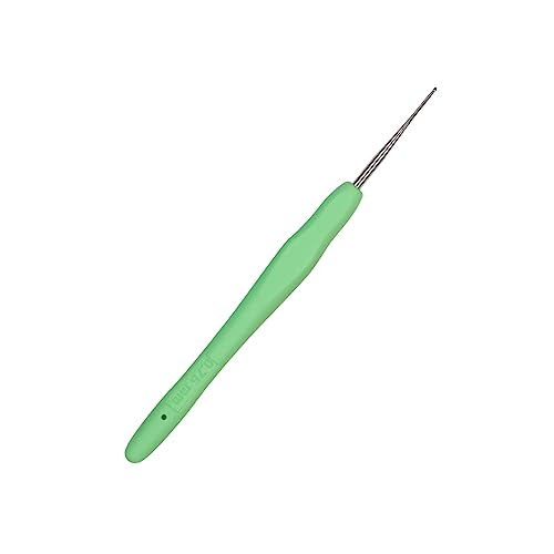 Image of Small Size Crochet Hook Lace Crochet Needle QLRFFLJOY 0.75mm Crochet Hook Embroidery Thread Knitting Weaving Tool DIY Lace Yarn Crochet Needles (0.75 mm)
