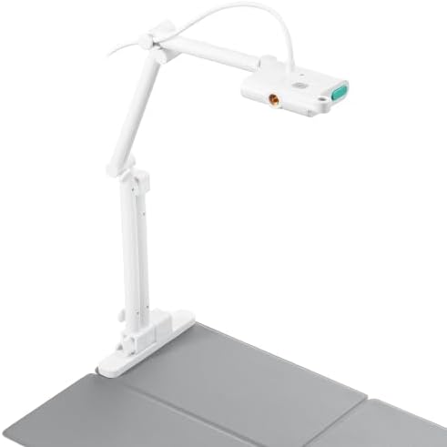 OKIOLABS OKIOCAM T-4K 8MP USB Document Camera for Teachers and Classroom, Online Teaching, Video Calling, Doc Camera for Mac PC Chromebook