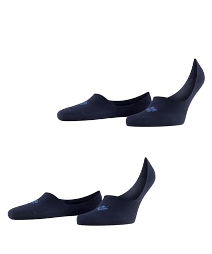 Burlington Everyday Multipack M In coton unies lot de 2 paires, Chaussettes invisibles Homme, Bleu Marine 6120, 43-44