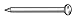 Truss Nail, Flat, 1 1/2 in L, PK123