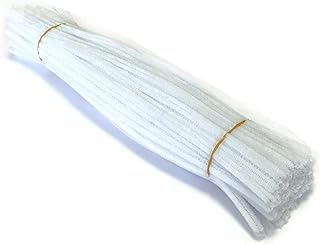 【コスパ◎】 手芸用モール 1色 約100本 カラーモール クラフトモール 工作モール 花 フラワー ワイヤー 骨格モール アート DIY 飾り物 造形材料 学校 手作り素材 手芸 用品 CareGift (白)