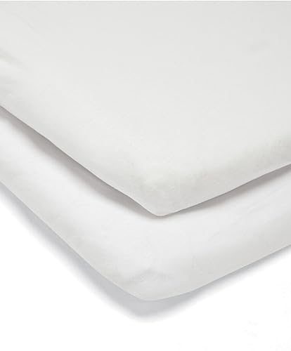 Mamas & Papas 2 Universal Crib Fitted Sheets, White