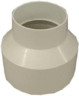 PVC Pipe Sewer & Drain Reducing Coupling, 6 x 4-In.