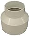 PVC Pipe Sewer & Drain Reducing Coupling, 6 x 4-In.