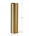 Serene Spaces Living Matte Gold Floral Cylinder Vase, Stylish Flower Vases for Centerpieces at Weddings, Party Tables, Dining or Coffee Table, Thanksgiving, Fall Decor, Measures 8