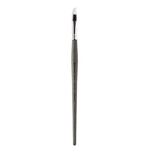 Escoda Perla Series 1580 Artist Watercolor Short Handle Paint Brush, Angle, Size 10, Synthetic White Toray Filament