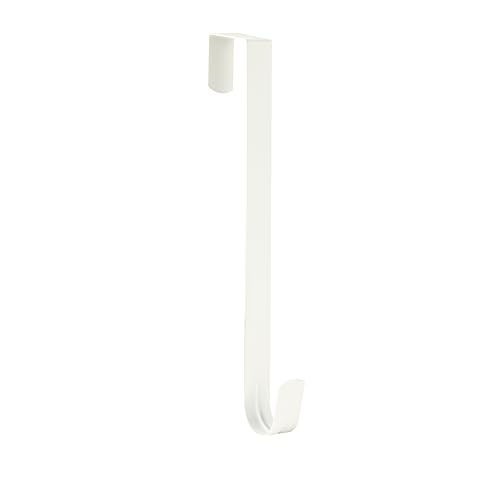 Aeranto Slim Over The Door Wreath Hanger for Front Door 12 White 1 Pack