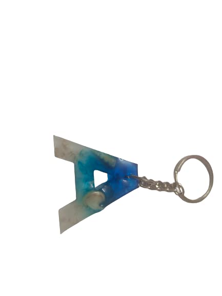 Initial resin ocean theme keychain-image-11