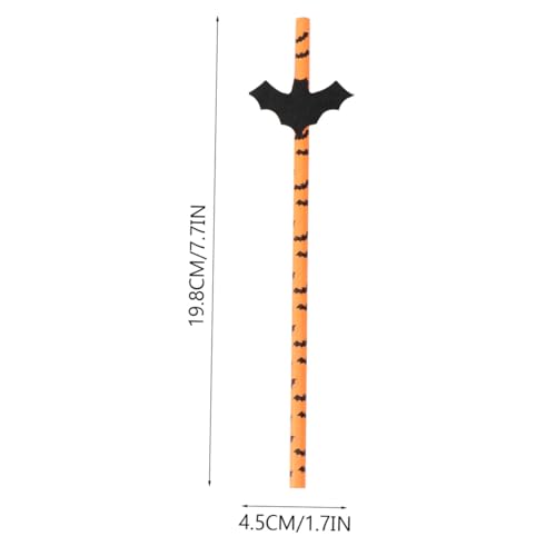 Pitillos de papel para Halloween 50 piezas diseño spooky miniatura 2