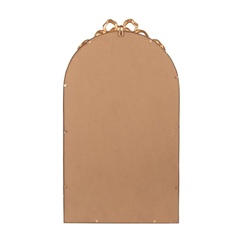 Image of Creative Co-Op Arched Gold Iron Mirror with Decorative Bow