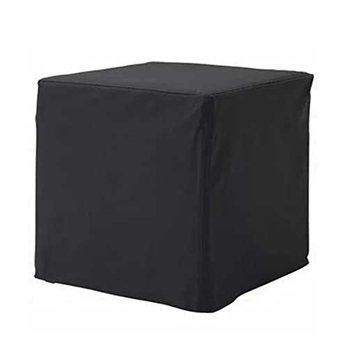 AYLYHD Abdeckung für Gartenmöbel Rechteckig Gartenmöbel-Bezüge Staubschutzhaube Mit Kordelzug Reißfestigkeit Draussen Abdeckplane Zum Sofa, Esstische, Grill (Color : Schwarz, Size : 50X50X50cm) Cover