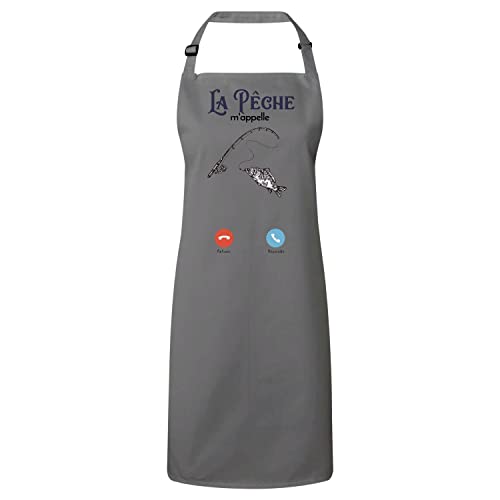 Tablier cuisine La Pêche M'Appelle Fabulous idéal pour barbecue au lac