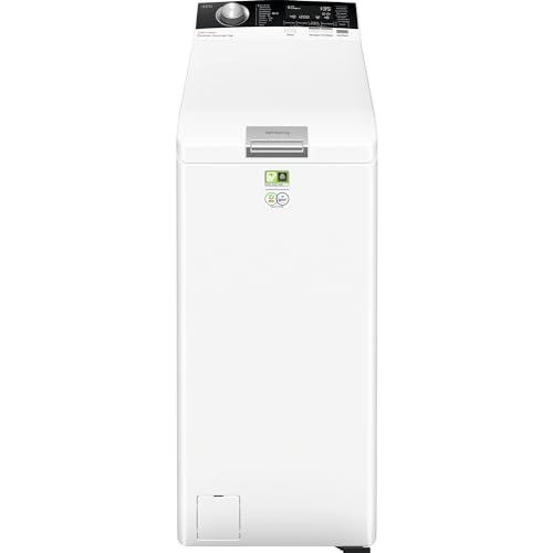 AEG Waschmaschine Toplader, 40 cm, 6 kg, Serie 7000 ProSteam - Dampf-Programm – Weniger Bügeln & mehr Frische, Mengenautomatik, Inverter Motor, Nachlegefunktion, Wasserstopp, 1500 U/min, LTR7A80560