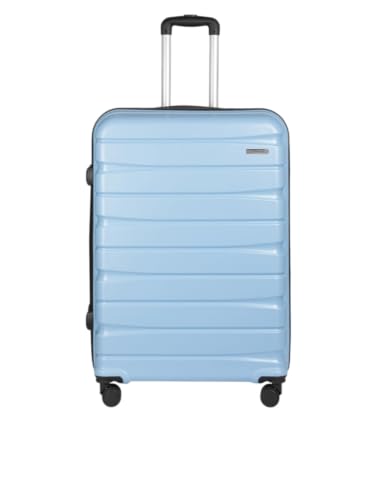 Image of Teakwood 76 CM Unisex Trolley Bag for Travel, Hard Cabin Trolley Large Travel Suitcase Bag, Lock System 360 Degree 8 Rotating Wheels (76 CM, Powder Blue)
