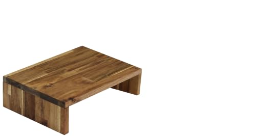 Amazon.co.jp: WOODPRO アカシア モニター台 デスクシェルフ 幅25cm 高