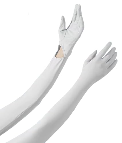 UV Protection Gloves Driving Gloves Women, Full Finger Arm Sleeve Long UV Gloves Sun Gloves Sun Protection Gloves