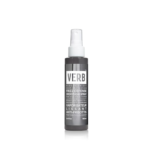 VERB Frizz Defense Smoothing Spray – Anti-Frizz Shield + Heat Protection for Sleek Blowouts – No Parabens, Gluten, or Harmful Sulfates – All Hair Types