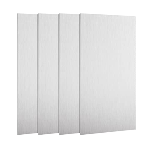 Image of DAJAVE 6061 6x12 Aluminum Sheet 1 /16 Inch Aluminum Plate, Thin Aluminums Sheet Metal 1.5mm Aluminums Metal Plate with Protective Film, Finely Polished and Deburred, for Crafting, Industry