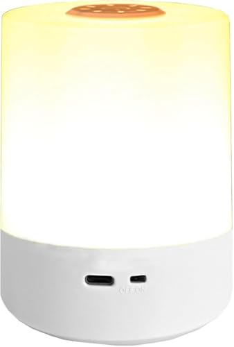 SEAHELTON Plastic Mini Nursery Night Light,Portable LED Touch Night Lamp for Students and Adult,SEA Rechargeable Night Lights,Eye Caring,Stepless Dimming,Breastfeeding, White