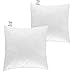 Relleno Cojín 50x50 2 Unidades Antiácaros Extra Densidad, Lavable, Efecto Nube, hipoalergénicos para Rellenos, Cojines de Sofá o Cama, Almohada Fibra Hueca Siliconada