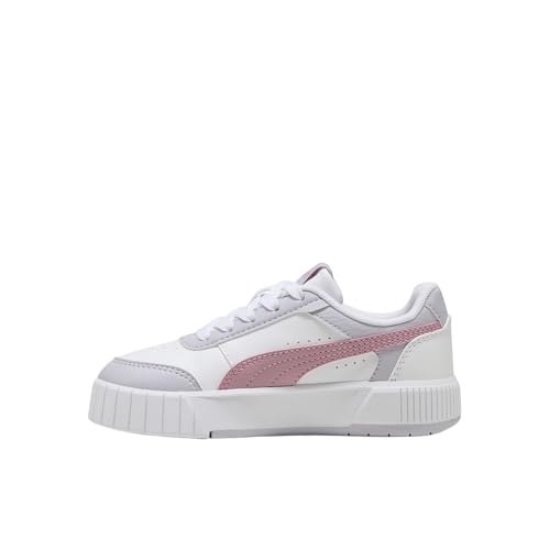 Image of PUMA Kids Girls Carina Mia Lace Up Sneakers Shoes Casual - White
