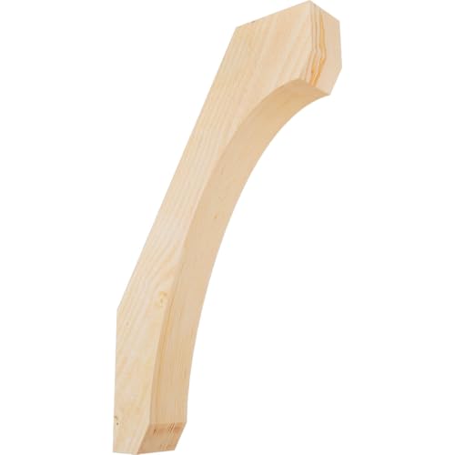 Ekena Millwork BRC04X18X30LEC00RDF 4"W x 18"D x 30"H Legacy Rough Sawn Knee Brace, Douglas Fir