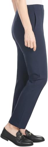 Image of Hilary Radley Women's Ponte Pull-On Mid Rise Slim Leg Pants