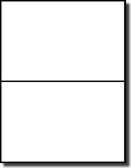 200 Label Outfitters® Weather Proof - Water Proof White Vinyl Laser Labels, Half Sheet, 8-1/2
