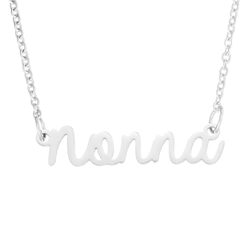 Gifts for Nonna Necklace Women from Grandkids Best Nonna Birthday Jewelry for Grandma Nonna Necklace
