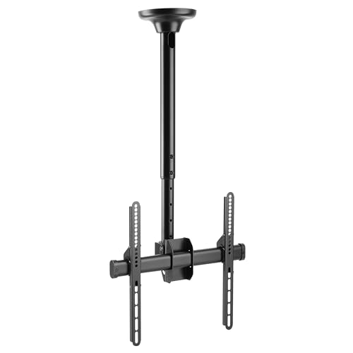 RICOO Soporte TV Techo Giratorio Inclinable Televisión 23-55' (58-140cm) D0244 Brazo Universal Televisor LED/LCD/Curvo VESA 200x200-400x400