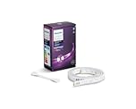 Philips Hue Lightstrip Extension v4 [1 m] White and Colour Ambiance Smart LED Kit with Bluetooth, Compatible with Alexa, Google Assistant and Apple HomeKit